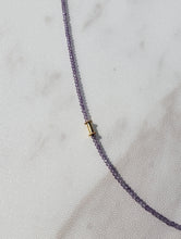 Load image into Gallery viewer, AVF Amethyst &amp; Gold Long Beaded Necklace (SI3709)
