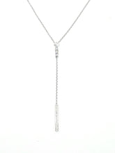 Load image into Gallery viewer, 14k Gold Pave &amp; Prong Set Diamond Lariat (Y) Necklace
