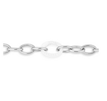 Load image into Gallery viewer, Sterling Silver Rhodium Plated Link Chain without Clasp (SI6922)
