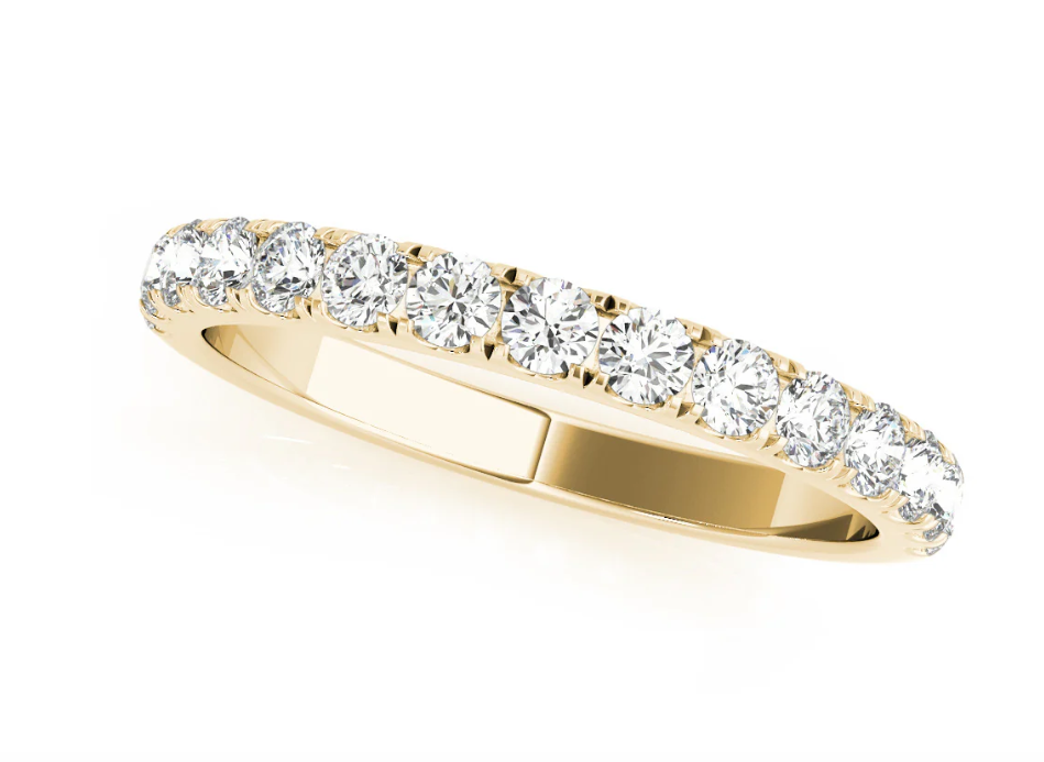 14k Yellow Gold .50ctw Diamond Band (I7477)