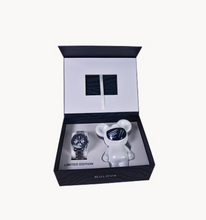 Load image into Gallery viewer, Bulova Men&#39;s Limited Edition Lunar Pilot Timascus Watch &amp; Budii Figurine Set (I9631)
