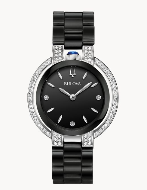 Bulova Women's Black Ceramic Diamond Rubaiyat Watch (I7498)