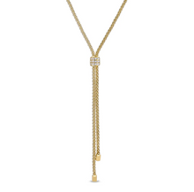 Load image into Gallery viewer, Kelly Waters Lanyard &amp; Simulated Diamond Barrel Necklace
