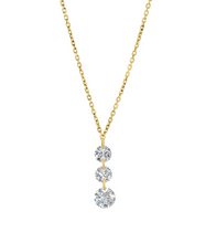 Load image into Gallery viewer, Kelly Waters Simulated Diamond Graduating Drop Necklace
