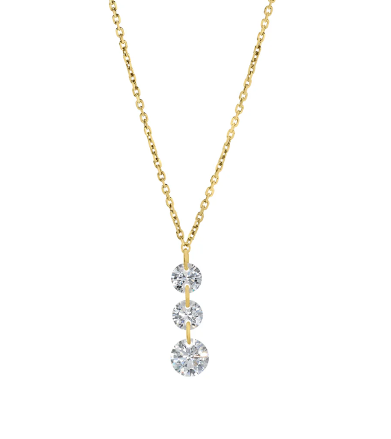 Kelly Waters Simulated Diamond Graduating Drop Necklace