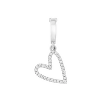 Load image into Gallery viewer, Ella Stein Gold or Silver Always Choose Love Heart Charm
