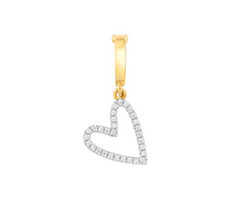 Load image into Gallery viewer, Ella Stein Gold or Silver Always Choose Love Heart Charm
