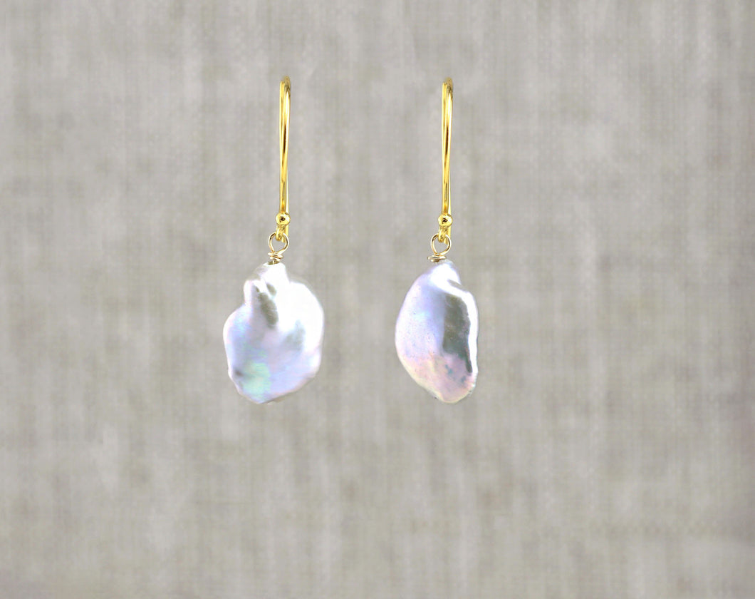 AVF Grey Baroque Pearl Earrings (SI7967)