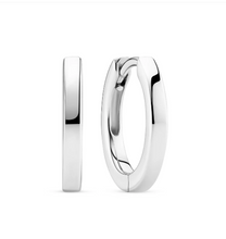Load image into Gallery viewer, Sif Jakobs Rhodium Plated Sterling Silver Hoop Earrings
