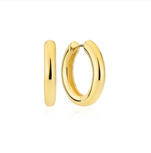 Load image into Gallery viewer, Sif Jakobs 18k Gold Plated Sterling Silver Rounded Hoop Earrings
