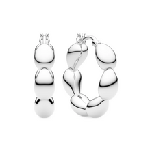 Load image into Gallery viewer, Sif Jakobs Sterling Silver or 18k Yellow Gold Plated Droplet Small Hoop Earrings
