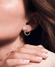 Load image into Gallery viewer, Sif Jakobs Rhodium or 18k Gold Plated Sterling Silver CZ Belluno Circolo Earrings
