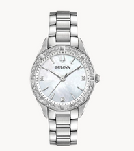 Load image into Gallery viewer, Bulova Women&#39;s &#39;Sutton&#39; Mother of Pearl &amp; Diamond Stainless Steel Watch (I5407)
