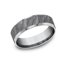 Load image into Gallery viewer, Men&#39;s Tantalum &amp; Lava Rock Center 7mm Band (I5728)
