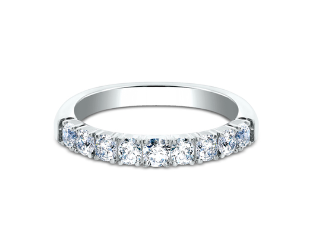 14k White Gold .72ctw Diamond Half-Eternity Band (I5749)