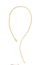 Load image into Gallery viewer, 14k Yellow Gold Serpent Head Adjustable Necklace (I8116)
