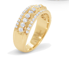 Load image into Gallery viewer, 14k Yellow Gold Diamond Spike Ring (I8307)
