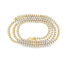 Load image into Gallery viewer, 18k Yellow Gold 5.35ctw Diamond Tennis Necklace (I8764)
