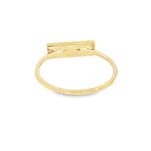 Load image into Gallery viewer, 14k Yellow Gold Rectangle Malachite &amp; Diamond Ring (I8598)
