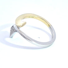 Load image into Gallery viewer, 14k White &amp; Yellow Gold Wraparound Pave Diamond Ring (I8824)
