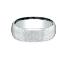 Load image into Gallery viewer, 14k White Gold Swirl Men&#39;s Wedding Band (I9159)
