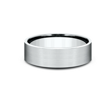 Load image into Gallery viewer, 14k White Gold Satin Finish Men&#39;s Wedding Band (I9160)
