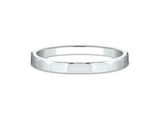 Load image into Gallery viewer, 14k White Gold High Polish Faceted Women&#39;s Wedding Band (I9165)
