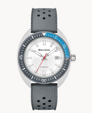 Load image into Gallery viewer, Bulova Snorkel &#39;Great White Shark&#39; Gray Rubber Watch (I9171)
