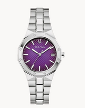 Load image into Gallery viewer, Bulova &#39;Prestige&#39; Purple Face Stainless Steel Women&#39;s Watch (I9176)
