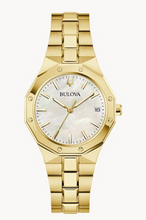 Load image into Gallery viewer, Bulova &#39;Prestige&#39; Gold Tone Mother of Pearl Women&#39;s Watch (I9178)
