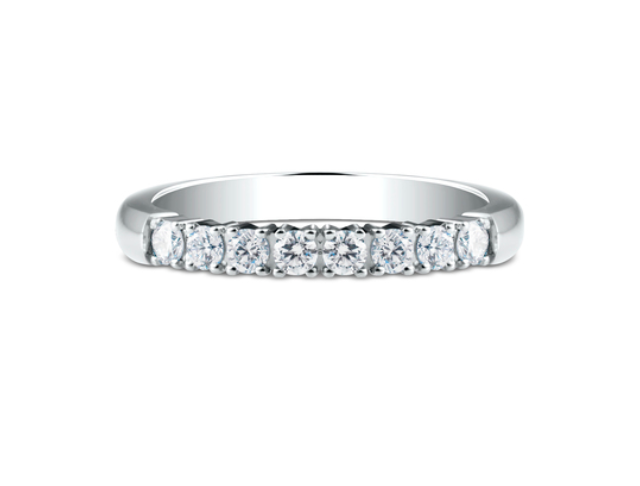 14k White Gold .32ctw Diamond Half-Eternity Band (I9192)