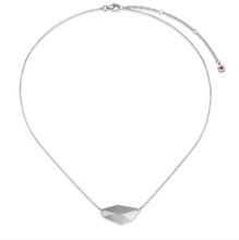 Load image into Gallery viewer, ELLE Rhodium Plated Sterling Silver Prism Faceted Geometric Necklace (SI8192)
