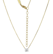 Load image into Gallery viewer, Monte Luna Gold Plated Sterling Silver Lab-Created Diamond Solitaire Necklace
