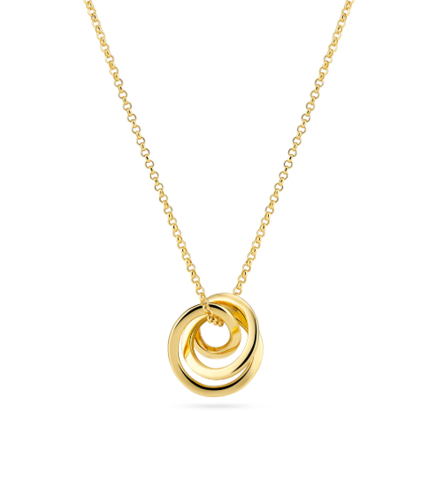 Sif Jakobs 18k Yellow Gold Plated Spirale Piccolo Necklace (SI8354)
