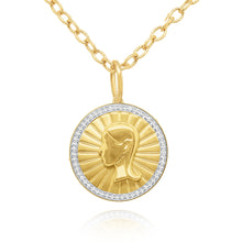 Load image into Gallery viewer, 14k Yellow Gold Diamond Zodiac Pendant
