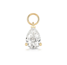 Load image into Gallery viewer, Earscapes - 14k Yellow Gold Pear Shaped Lab-Grown Diamond *Single* Earring Charm (I9242)
