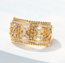 Load image into Gallery viewer, 18k Yellow Gold 'Byzantine' Diamond Ring (I0249)
