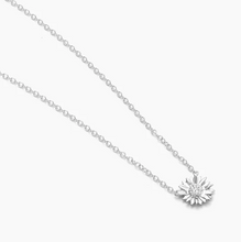 Load image into Gallery viewer, Ella Stein Silver Diamond Sunflower Necklace (SI3260)
