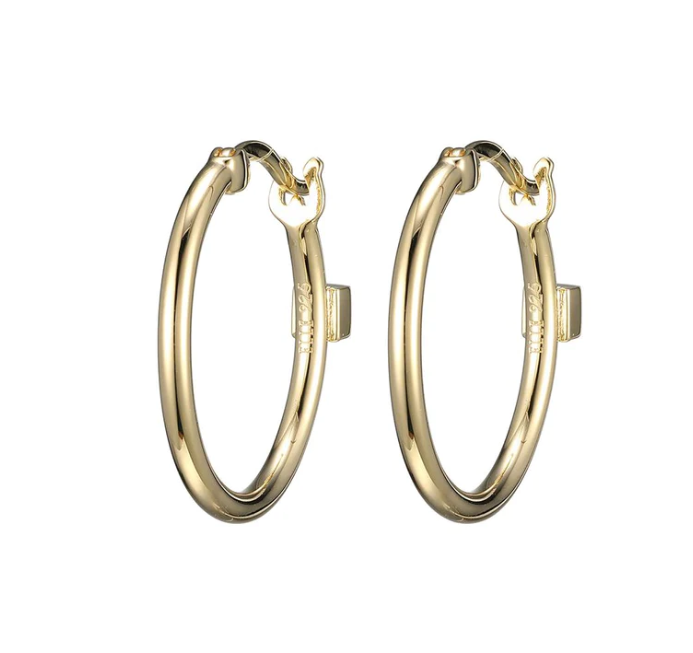 ELLE Gold Plated 20mm Hoop Earrings (SI5105)