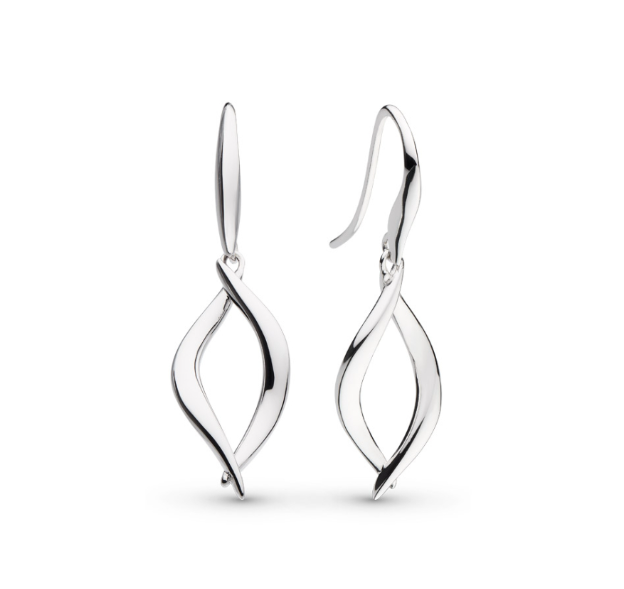 Kit Heath Sterling Silver Twine Twist Dangle Earrings (SI6093)