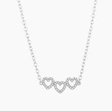 Load image into Gallery viewer, Ella Stein Sterling Silver/Gold Plated &quot;Spread Love&quot; Diamond Necklace
