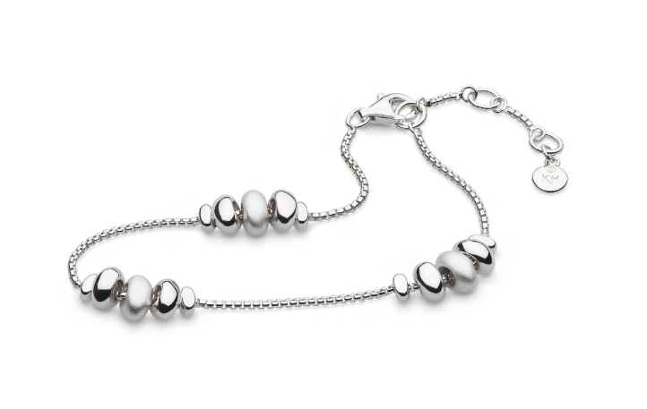 Kit Heath Bracciale Coast Tumble Dorato In Argento Sterling 925 – Placcato Rodio, Oro 18ct E Oro Rosa, Chiusura A Levetta Scorrevole, 25 Cm