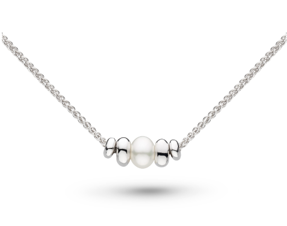 Kit Heath Sterling Silver Rhodium Plated Freshwater Pearl Necklet (SI6907)