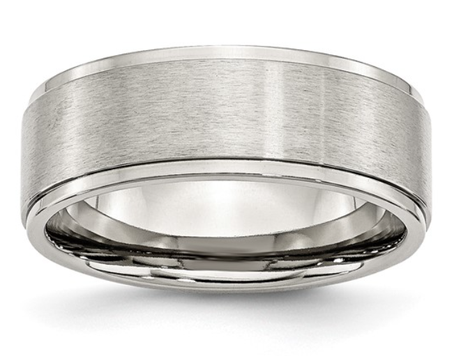 Stainless Steel Brushed Band with Polished Edge (SI806)