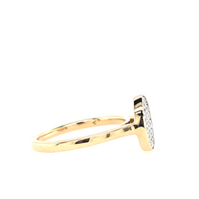 Load image into Gallery viewer, 14k Yellow &amp; White Gold Pave Diamond Oval Ring (I9009)
