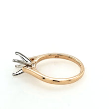 Load image into Gallery viewer, 14k Yellow Gold Band w/ White Gold Head Mounting (I9145)
