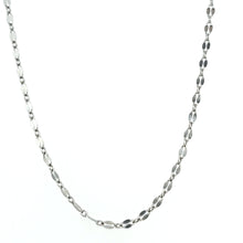 Load image into Gallery viewer, Sterling Silver Small Flat Link Chain Necklace (I7835)
