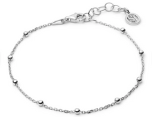 Load image into Gallery viewer, Sif Jakobs Rhodium or 18k Gold Plated Sphere Station Bracelet
