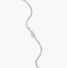 Load image into Gallery viewer, Monte Luna Sterling Silver Rhodium or Gold Plated Scattered Lab-Created Diamond Bolo Bracelet
