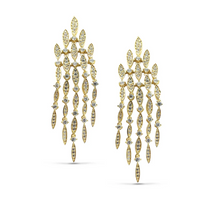 Load image into Gallery viewer, Kelly Waters Large Chandelier Simulated Diamond Earrings
